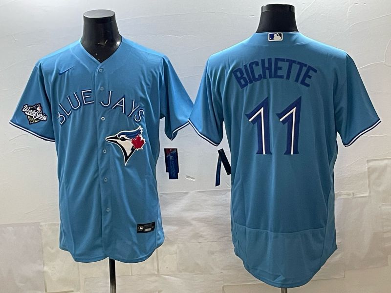 Men 2025 Toronto Blue Jays #11 Bichette Blue Elite Nike MLB Jersey style 03->indianapolis colts->NFL Jersey